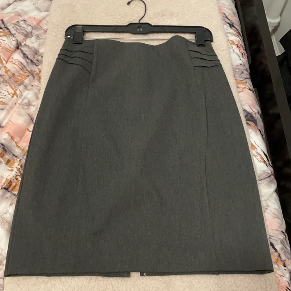 Grey Pencil Skirt